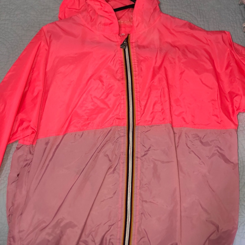 Zip up K-way windbreaker